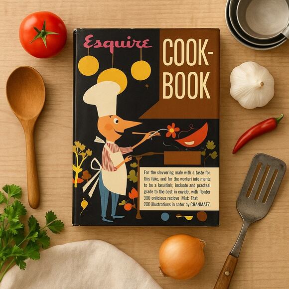 Esquire Cookbook 1955 Vintage First Edition McGraw-Hill Illustrated by Charmatz - Picture 1 of 8